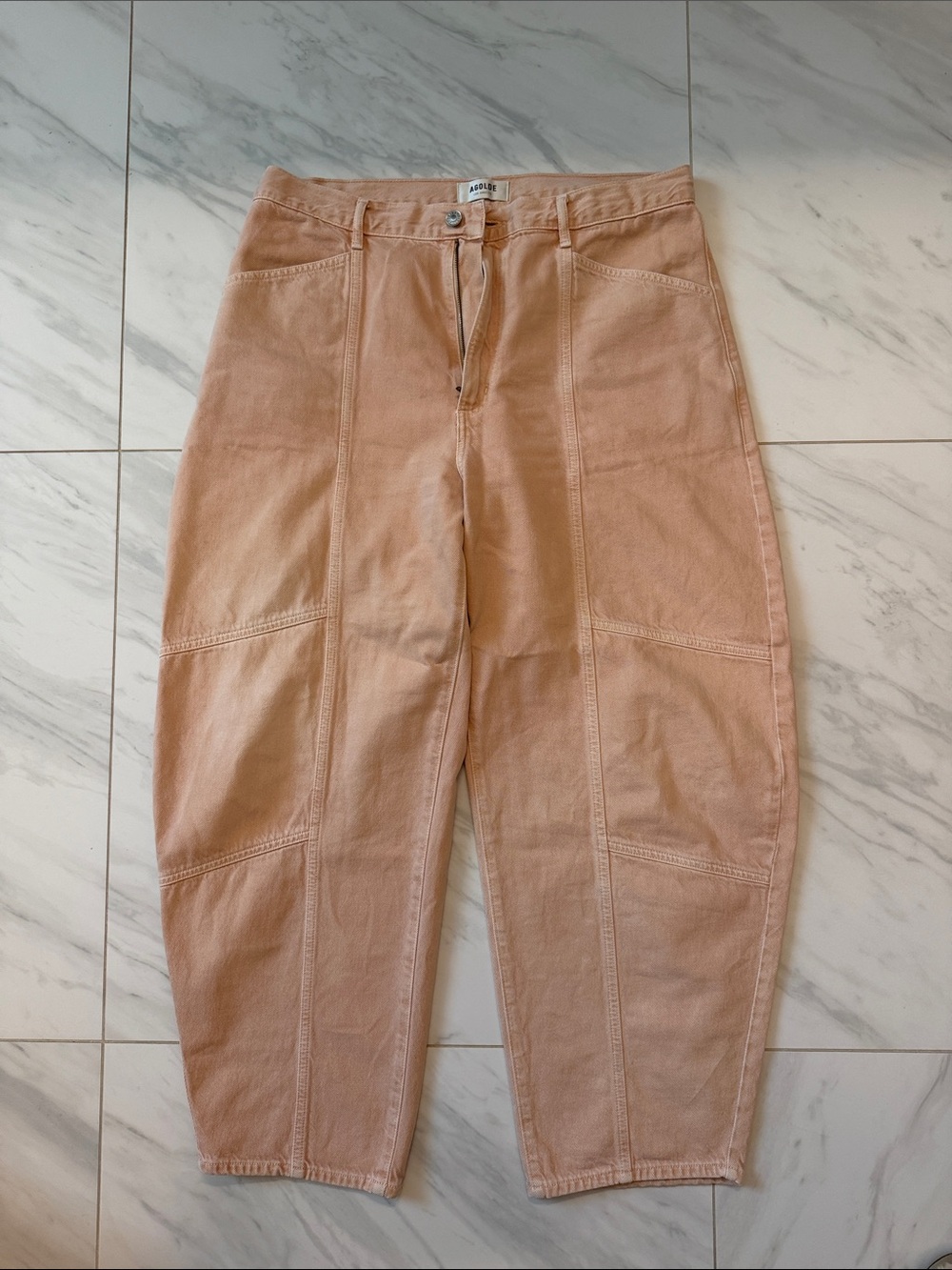 Agolde Mara Jeans in Pink Salt